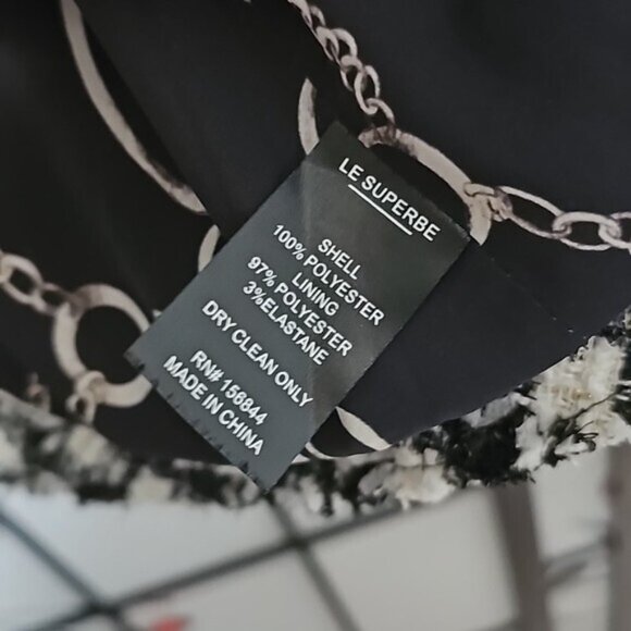 Le Superbe Monte Carlo Sequined Button Jacket Size 6 - Picture 6 of 10